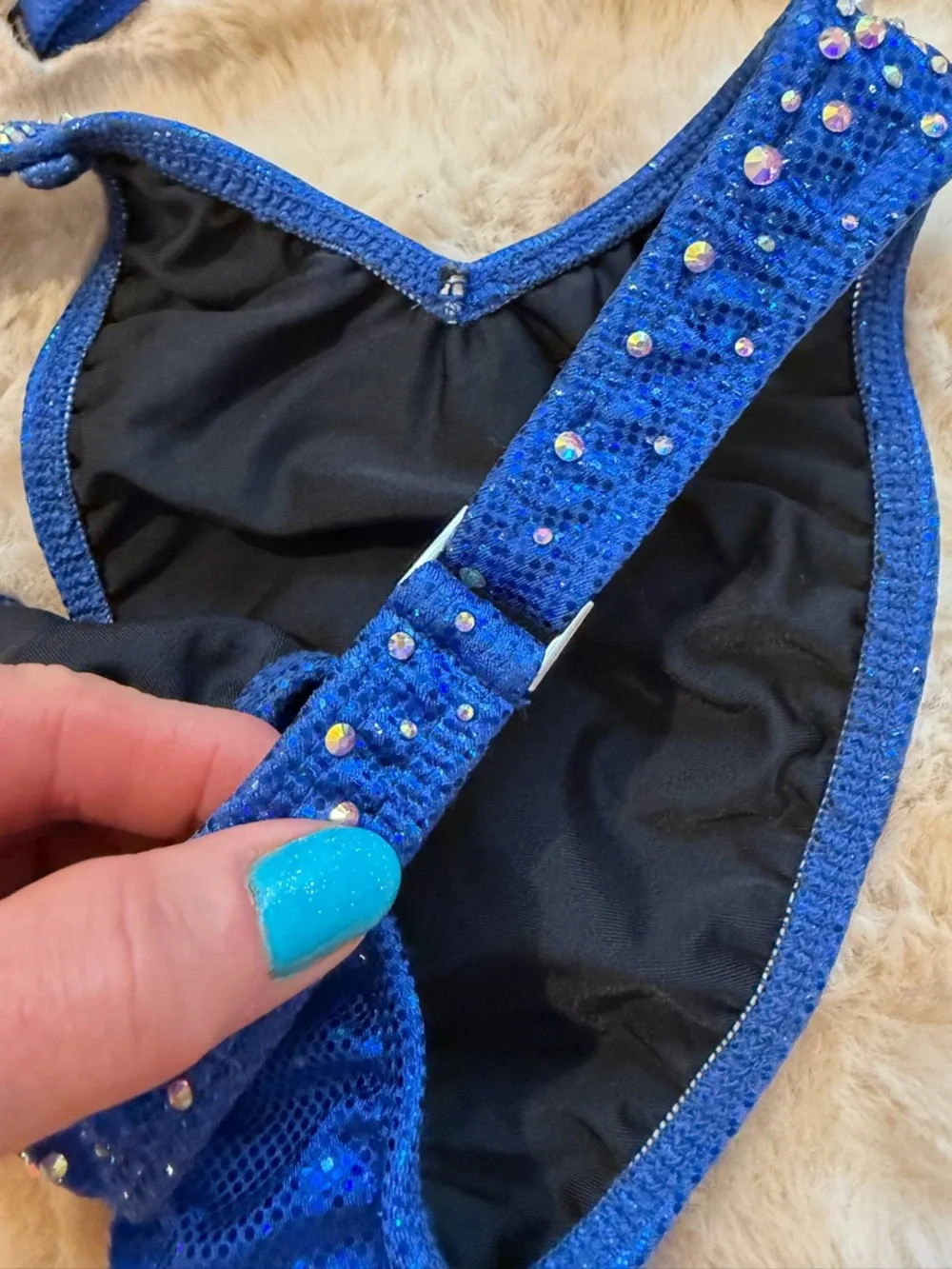 Muscle Dazzle Royal Blue Figure Suit never worn original box included - Picture 5 of 16